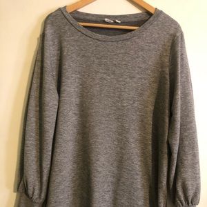 Gap Maternity gray side zip sweatshirt